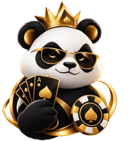 Salvobet’in taçlı panda maskotu